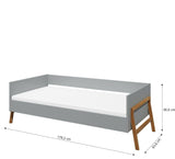 Otroška postelja 80x160cm Lilu siva