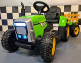 Otroški traktor na akumulator s prikolico