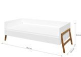 Otroška postelja 80x160cm Lilu bela